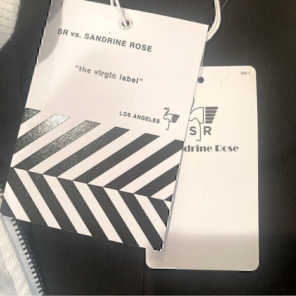 NWT Sandrine Rose x Free People Zip Bomber Jacket in Dust White Size M - Picture 5 of 11